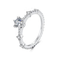 Beaded Milgrain Solitaire Ring