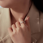 Beaded Milgrain Solitaire Ring