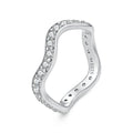 Wavy Pavé Eternity Band