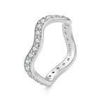 Wavy Pavé Eternity Band