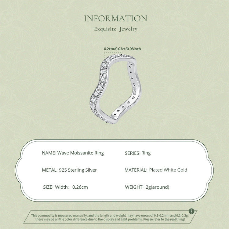 Wavy Pavé Eternity Band