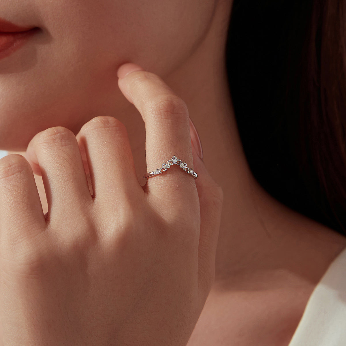 Vintage Filigree V-Ring