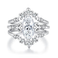 Marquise Crown Stacking Set