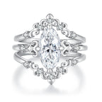 Marquise Crown Stacking Set