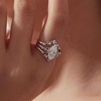Marquise Crown Stacking Set