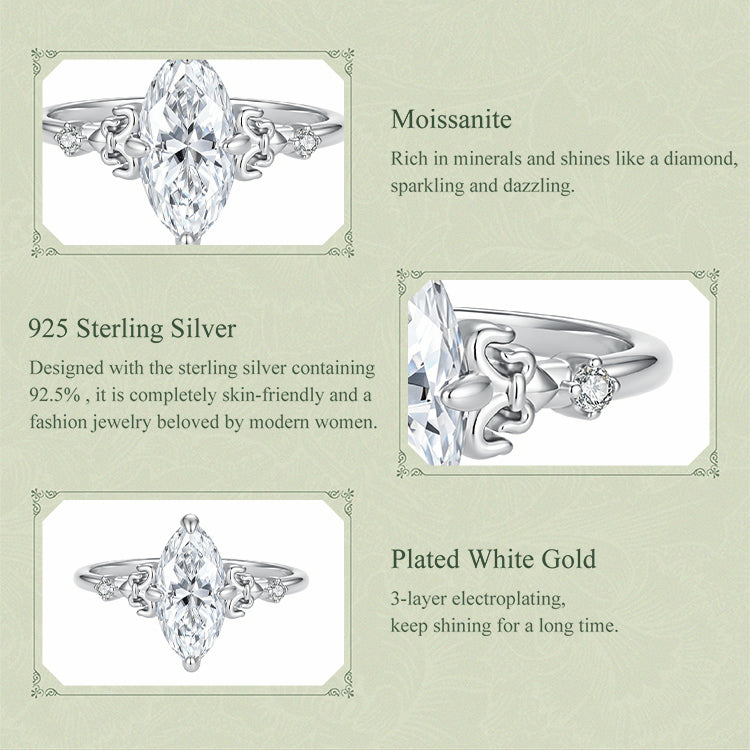 Vintage Marquise Vine Ring