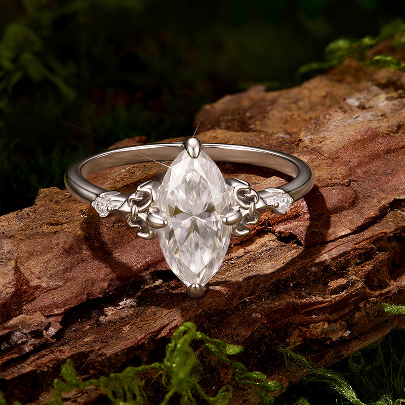 Vintage Marquise Vine Ring