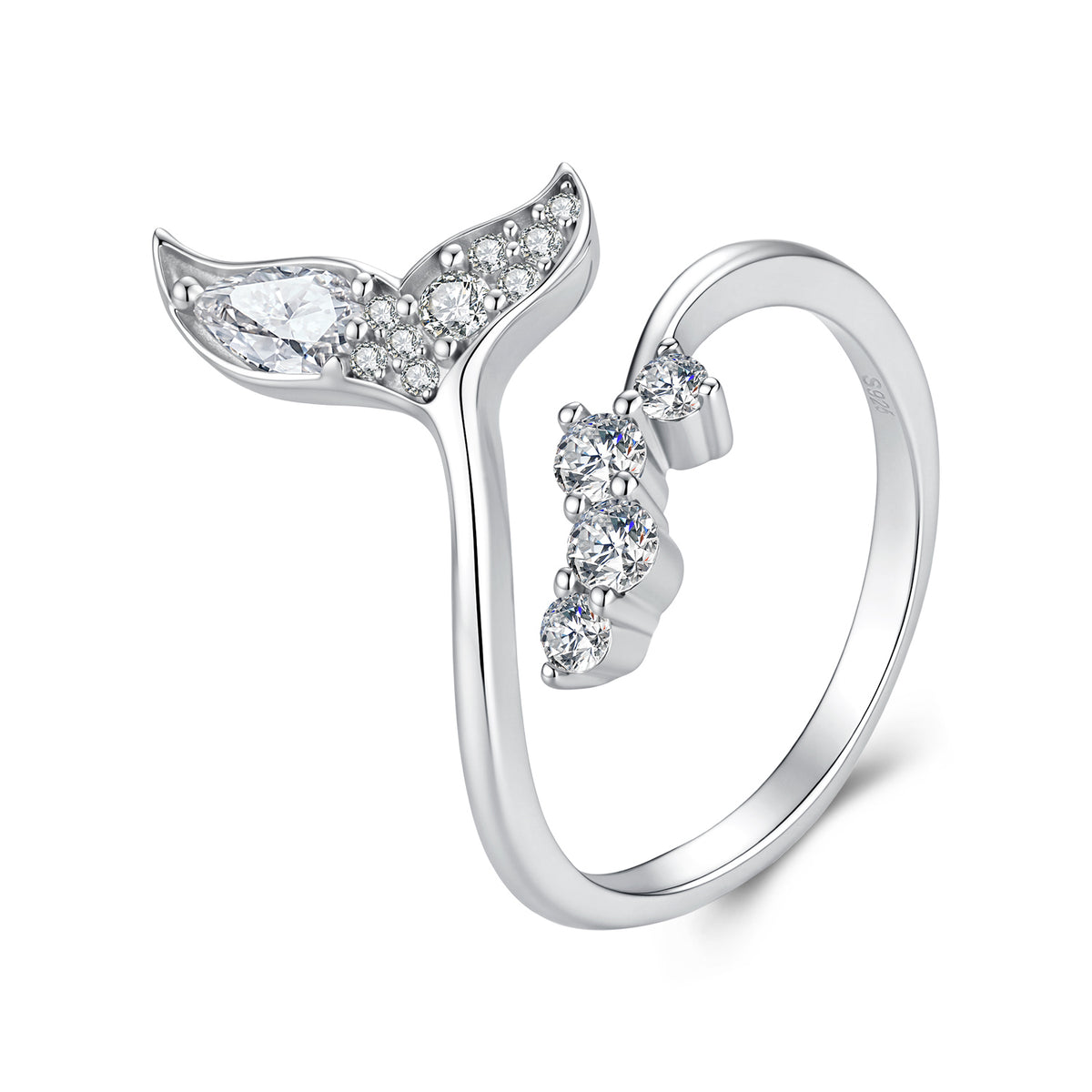 Mermaid Tail Open Ring