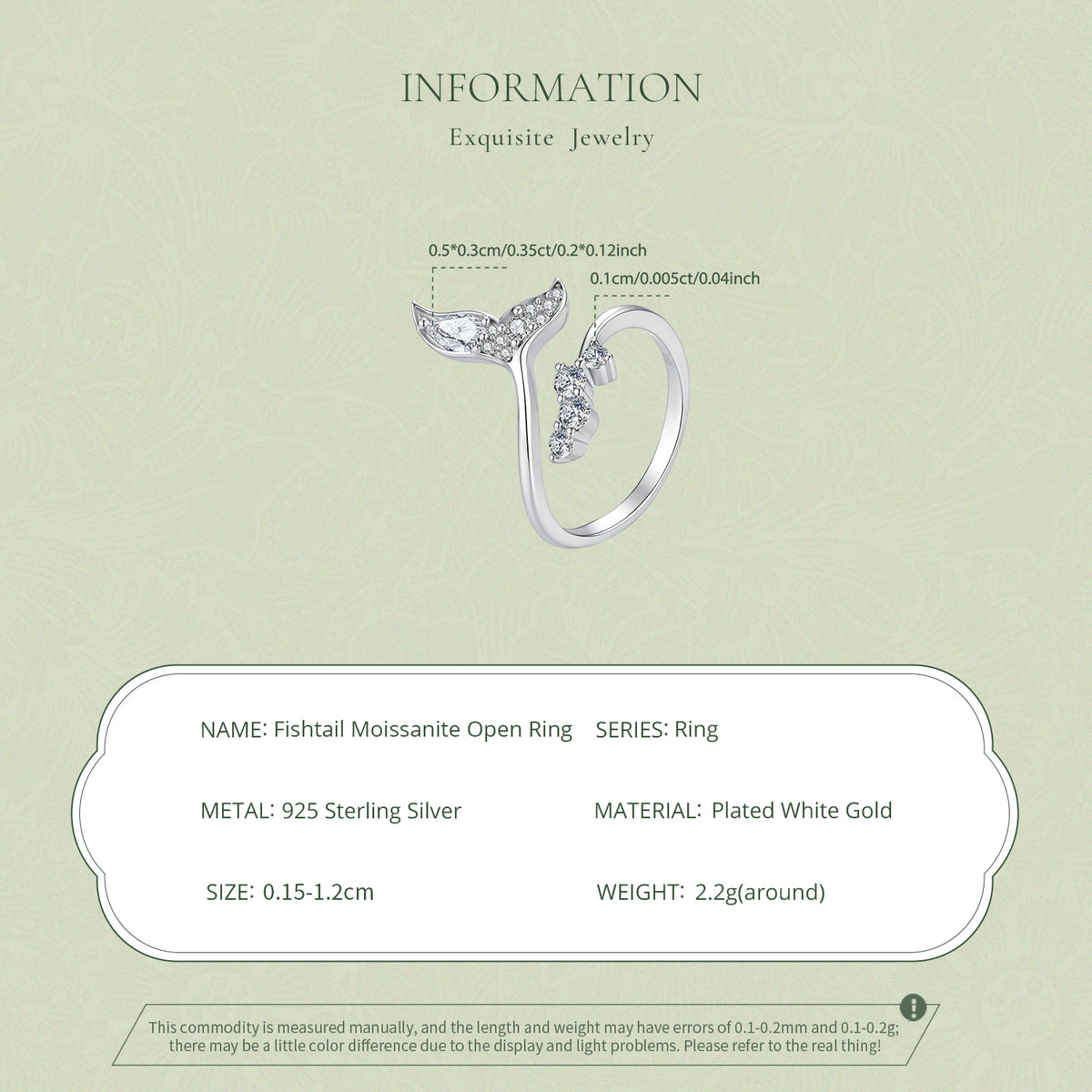 Mermaid Tail Open Ring