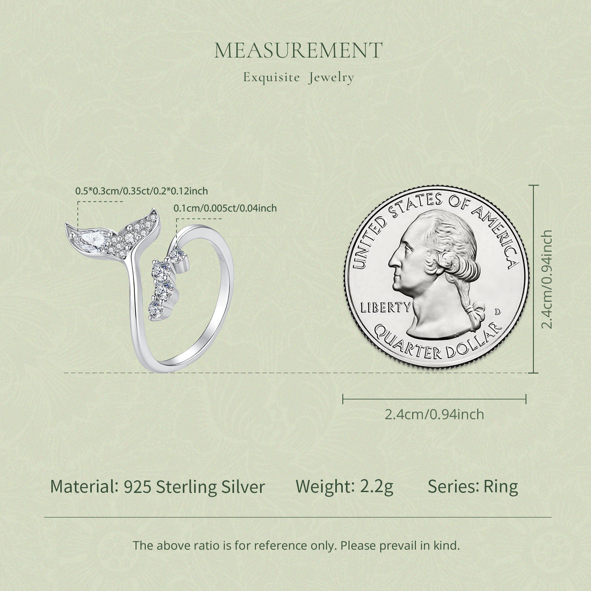 Mermaid Tail Open Ring