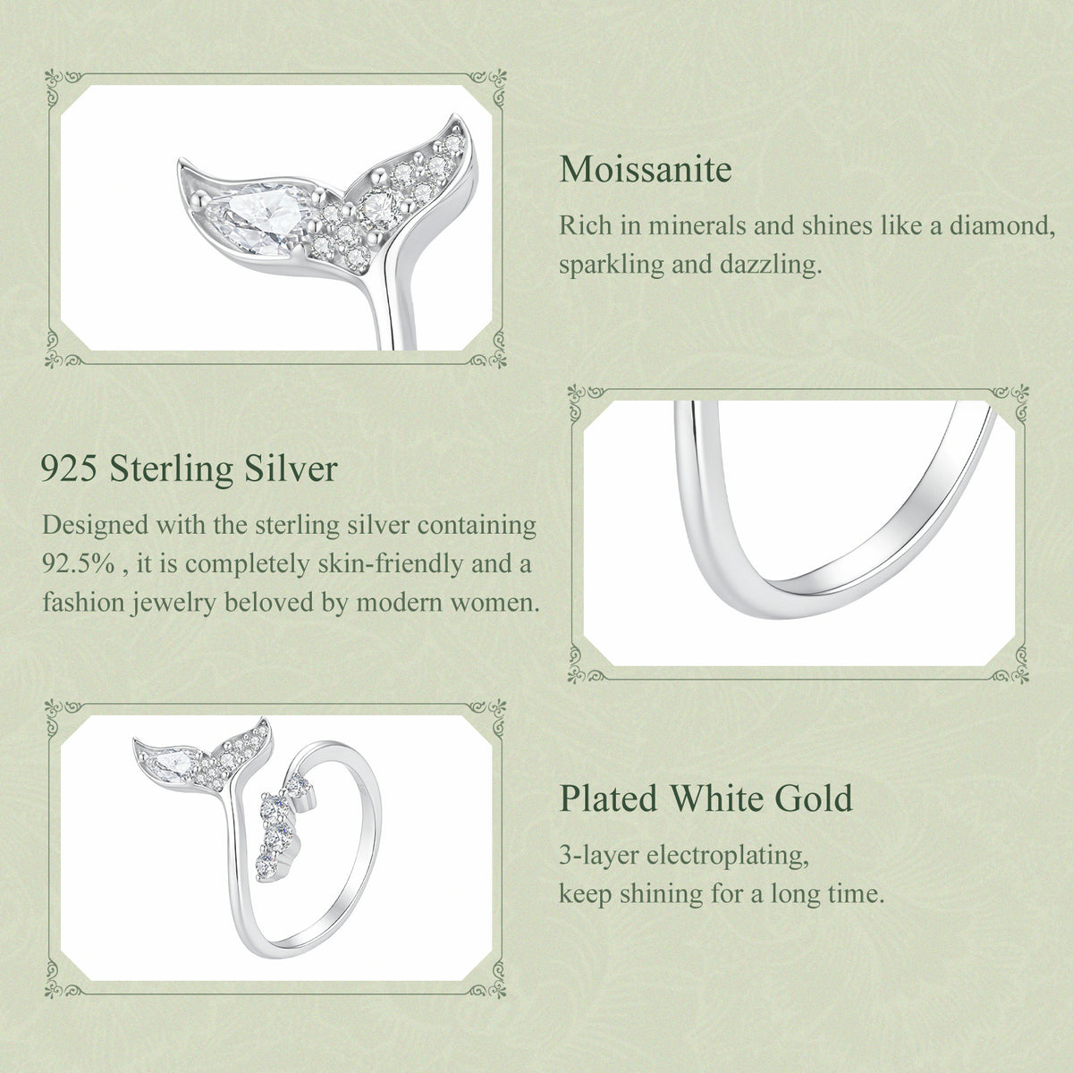 Mermaid Tail Open Ring