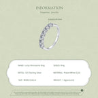 Moissanite Half-Eternity Band