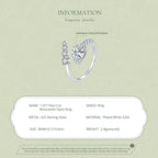 1.5ct Pear Moissanite Open Ring