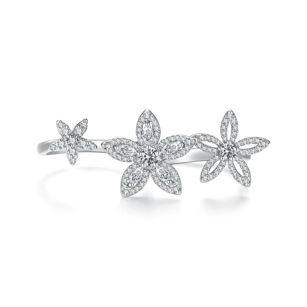 Aurora Triple Bloom Ring