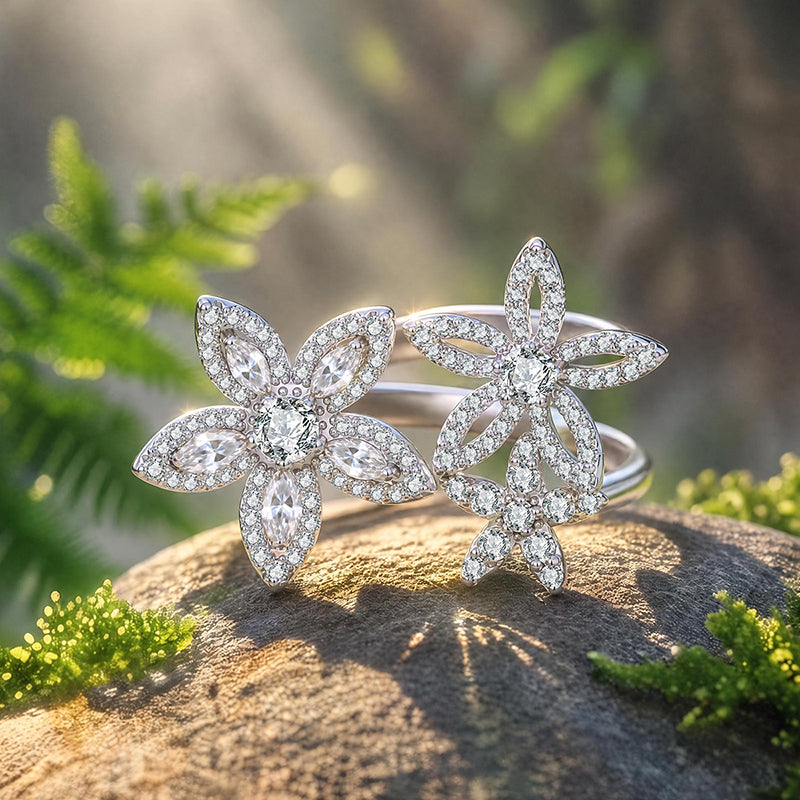 Aurora Triple Bloom Ring