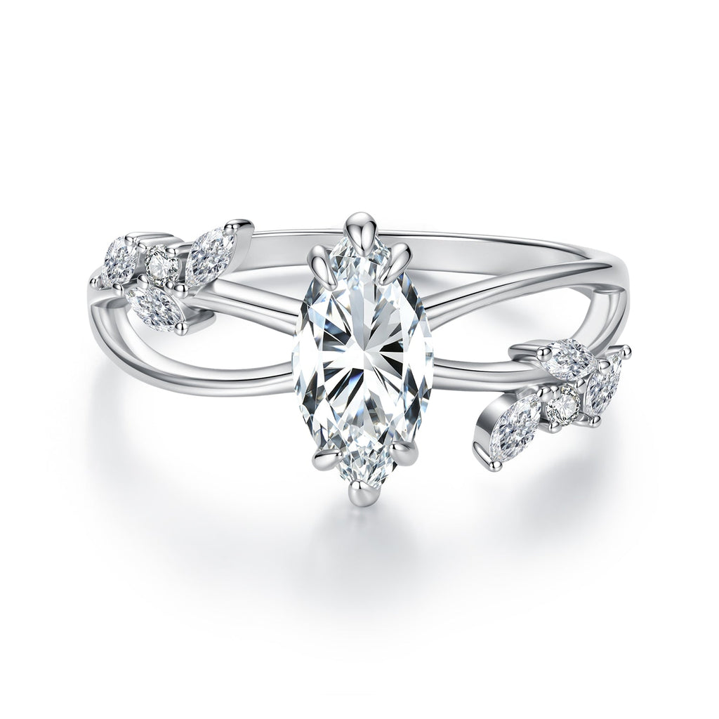 Aurora Vine Marquise Ring