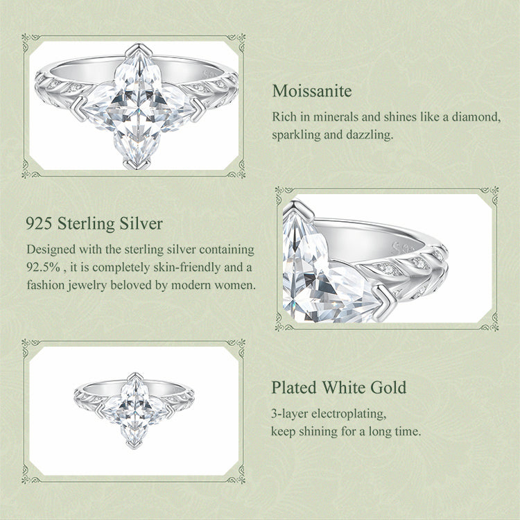 Aurora Lily Cut Solitaire Ring