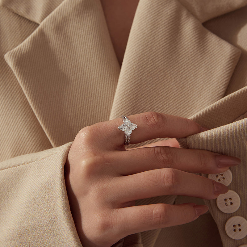 Aurora Lily Cut Solitaire Ring