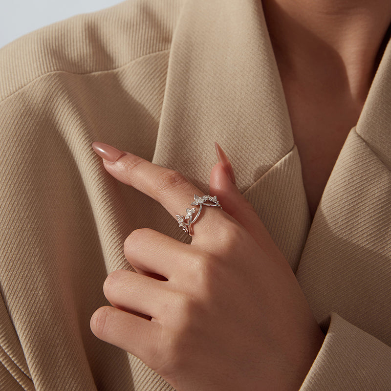 Aurora Flying Blossom Ring