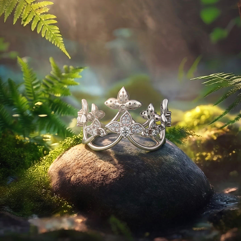 Aurora Flying Blossom Ring