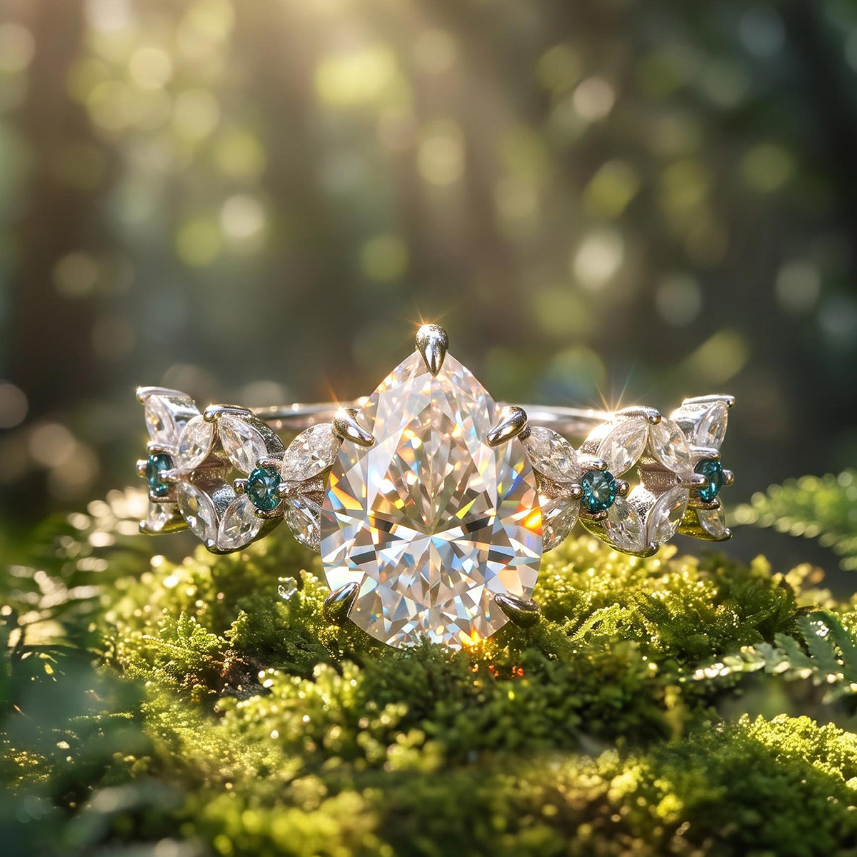 Aurora Wrapped Bloom Ring