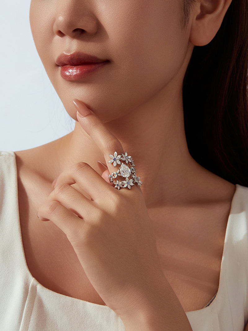 Aurora Wrapped Bloom Ring