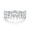 Marquise Moissanite Eternity Band Ring
