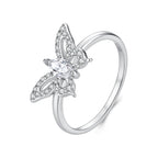 Butterfly Moissanite Ring