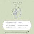 Butterfly Moissanite Ring
