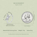 Butterfly Moissanite Ring