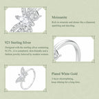 Butterfly Moissanite Ring