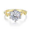 Floral Vine Moissanite Ring