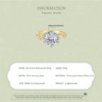 Floral Vine Moissanite Ring