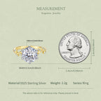 Floral Vine Moissanite Ring