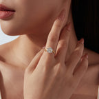 Floral Vine Moissanite Ring
