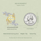 Butterfly Moissanite Open Ring