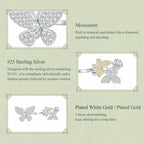 Double-Layer Butterfly Moissanite Ring