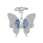 Double-Layer Butterfly Moissanite Ring