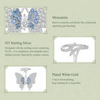 Double-Layer Butterfly Moissanite Ring