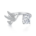 3CT Bird Moissanite Open Ring