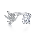 3CT Bird Moissanite Open Ring