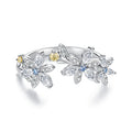 Bloom Moissanite Open Ring