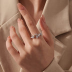 Bloom Moissanite Open Ring