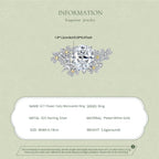 6CT Flower Fairy Moissanite Ring