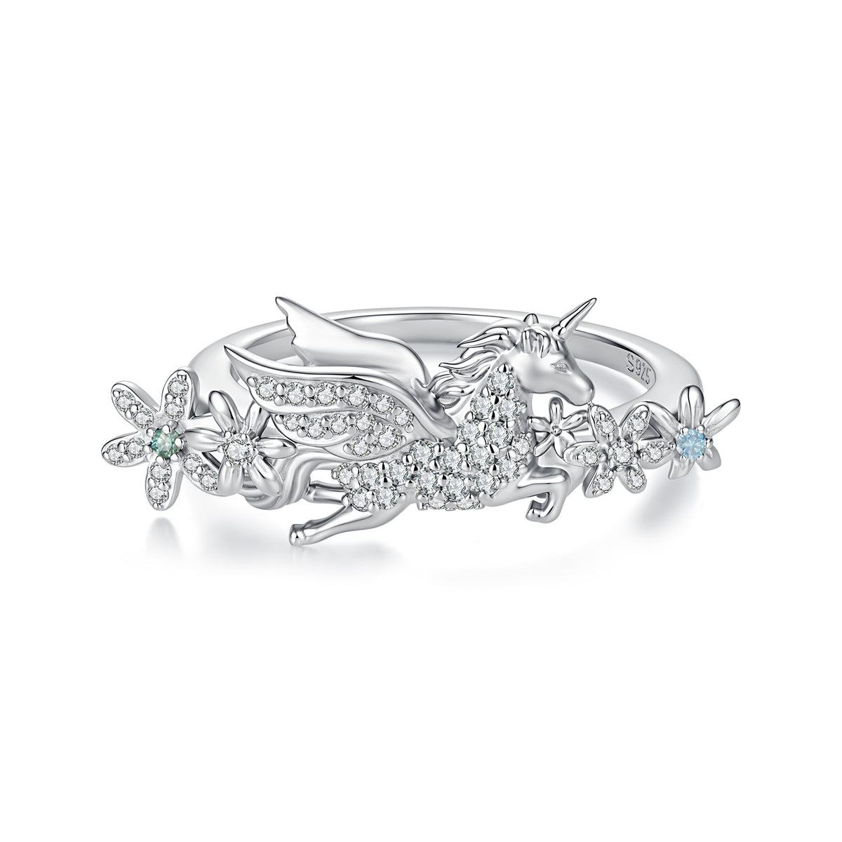 Unicorn Moissanite Ring