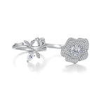 Eternal Crystal Rose Convertible Moissanite Ring
