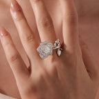 Eternal Crystal Rose Convertible Moissanite Ring
