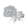 Eternal Crystal Rose Convertible Moissanite Ring