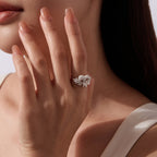 Polar Bear Moissanite Ring