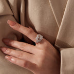 Polar Bear Moissanite Ring